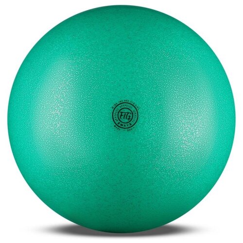 фото Мяч для художественной гимнастики силикон amaya galaxi 410 г 350630 20 см зеленый