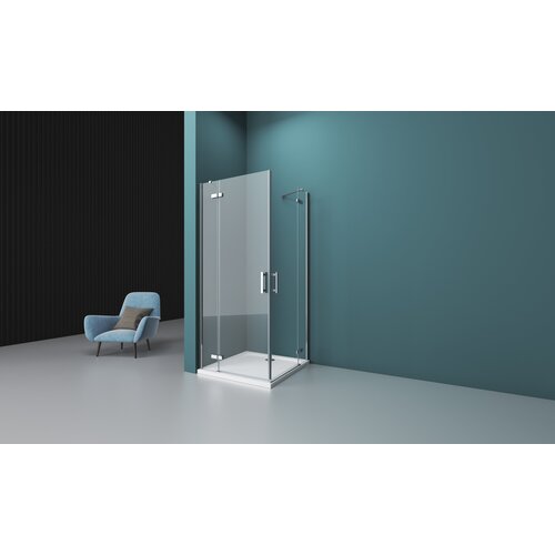 Душевой уголок BELBAGNO KRAFT-A-22-90-C-Cr, стекло прозрачное душевой уголок belbagno kraft a 22 kraft a 22 100 c cr