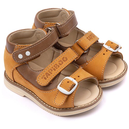 фото Сандалии детские 26037 р18, кожа, нарцисс терракот tapiboo