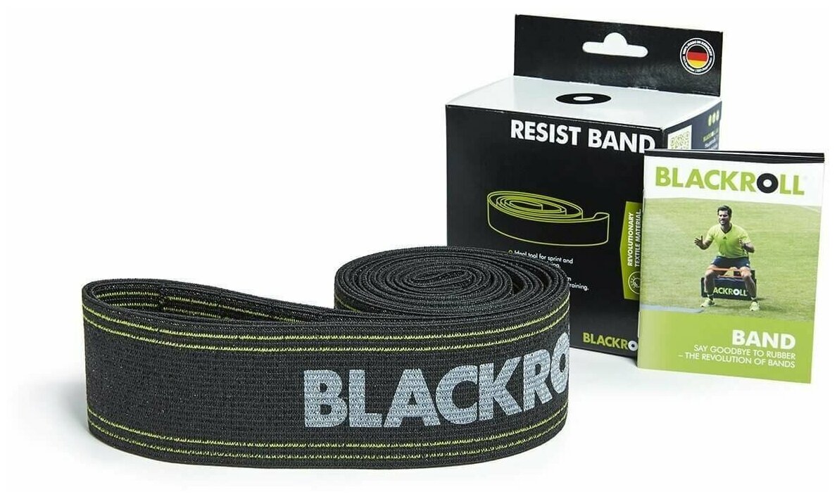 Эспандер-лента текстильная Blackroll RESIST BAND 190 см (сверхтяжелое сопротивление)