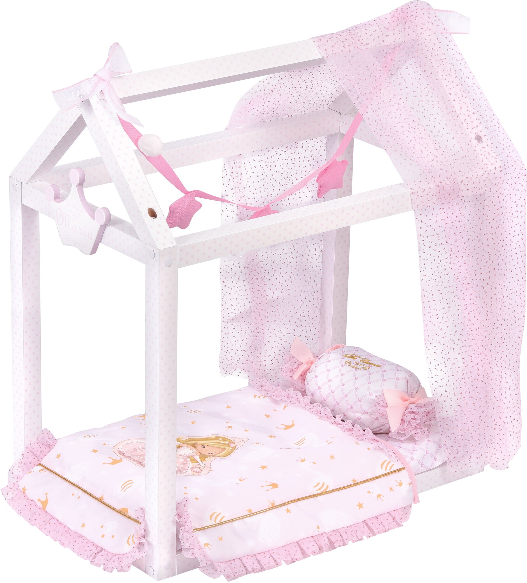 Кроватка для куклы с аксессуарами Decuevas серии Мария, 55см Decuevas Toys - фото №1