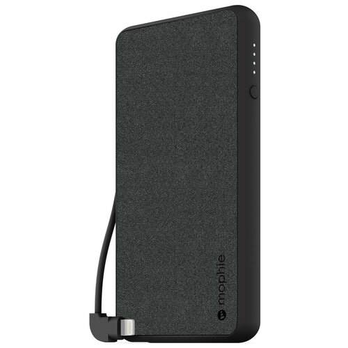 Внешний портативный аккумулятор Mophie Powerstation Plus. Емкость аккумулятора 6000 МаЧ. Цвет:серый.