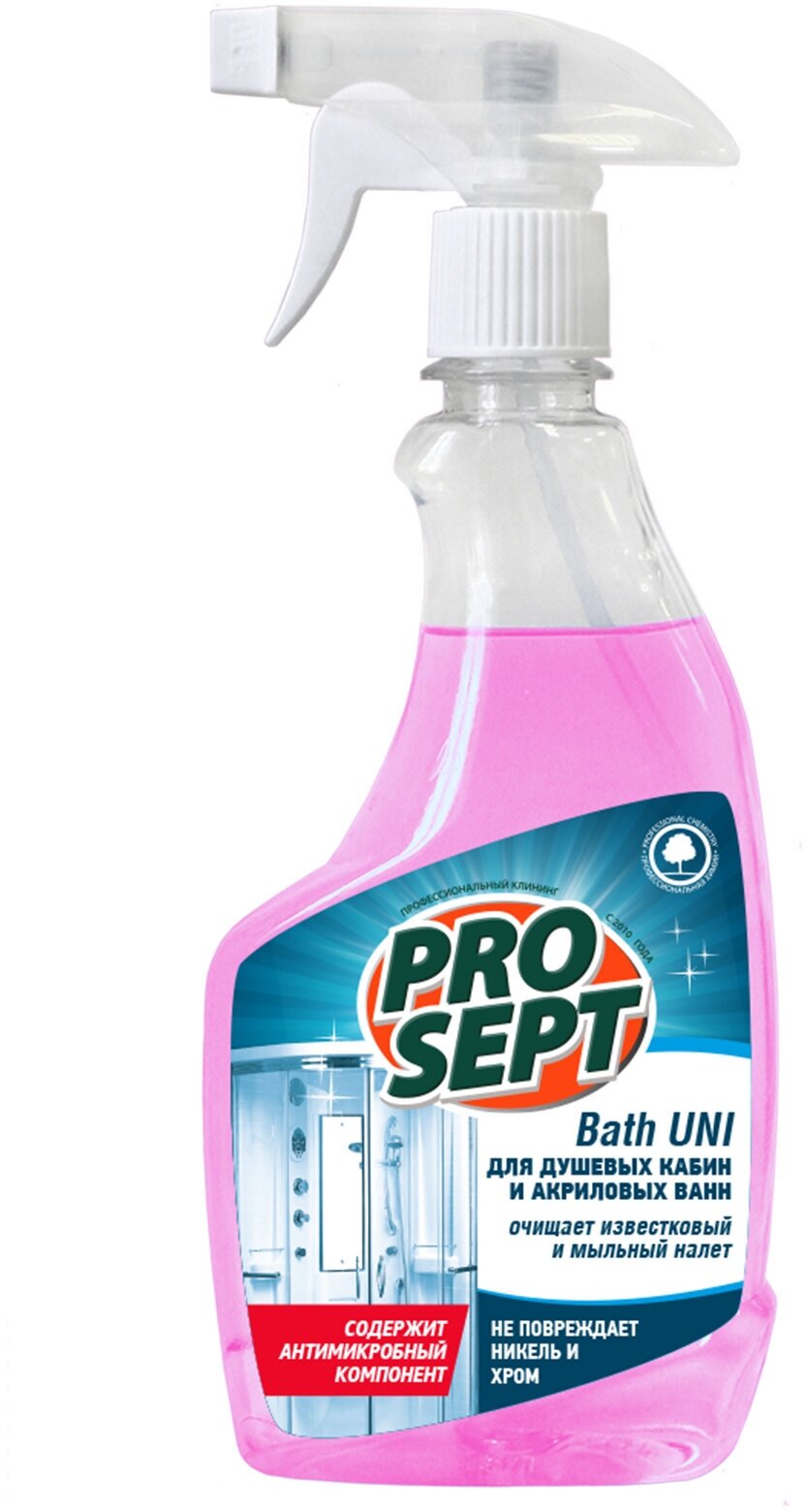 Спрей для акрила с антимикробным эффектом Prosept Bath Uni, 500 мл - фотография № 19