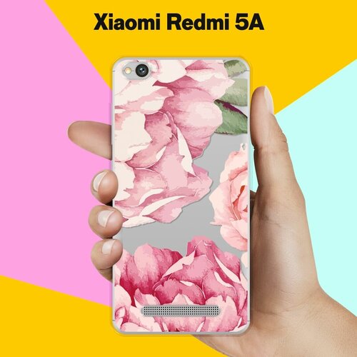 Силиконовый чехол на Xiaomi Redmi 5A Пионы / для Сяоми Редми 5А пластиковый чехол пионы розовые на xiaomi redmi 5a сяоми редми 5а