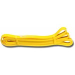 Эспандер латексная петля сопротивления Кроссфит INDIGO 601 HKRBB Желтый 208*1,3см - изображение