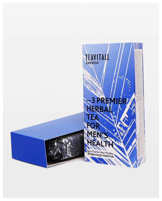 Чайный напиток для мужского здоровья TeaVitall Express Premier 3, 30 фильтр-пакетов. Чай в пакетиках - фотография № 2