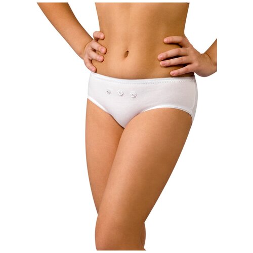 фото Трусы для девочки arina by charmante classica 2 шт. белый+белый 80-86