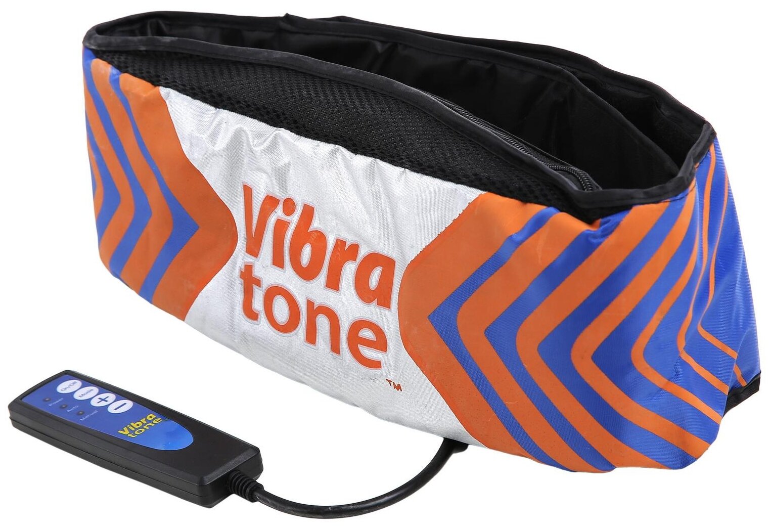 Вибромассажер пояс Vibra Tone массажный серый/оранжевый