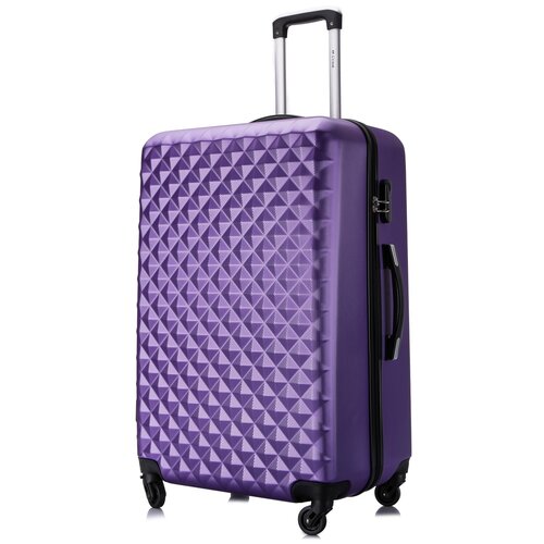 фото Умный чемодан l'case 4098, 102 л, размер l, фиолетовый