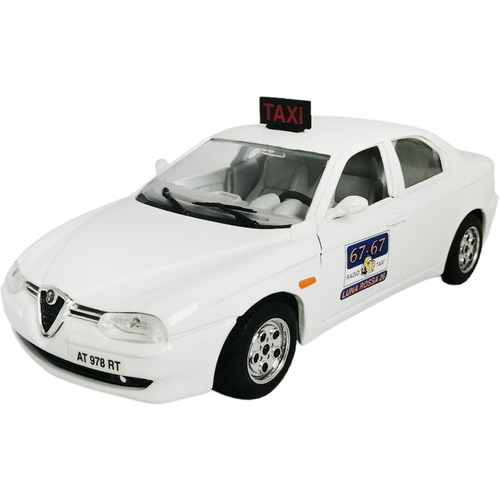 Alfa Romeo Альфа Ромео 156 TAXI 1:24 коллекционная металлическая модель автомобиля Bburago 18-22044