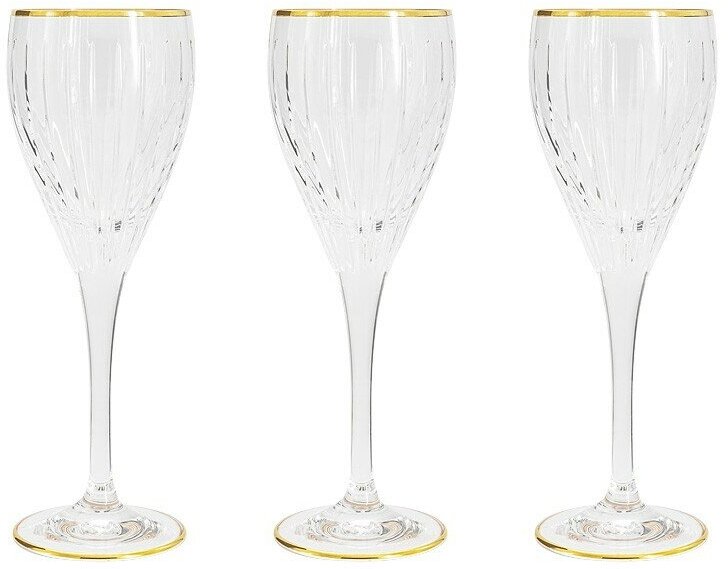 Набор бокалов для вина Пиза золото, 0,25 л, 6 шт (Same)