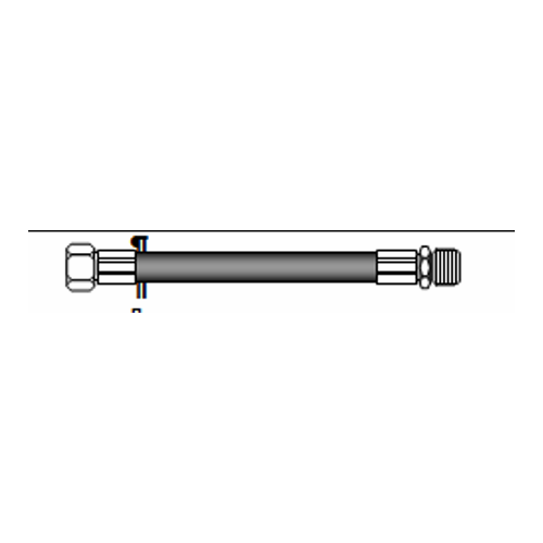 Atd52154.U_шланг Тормозной Iveco L=0420mm (504189023) ATD арт. ATD52154U