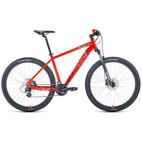 фото Горный (mtb) велосипед forward apache 29 x (2021) оранжевый/черный 23" (требует финальной сборки)