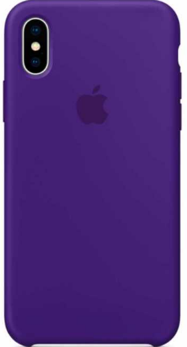 Чехол Silicone iPhone Xr, фиолетовый