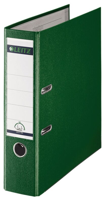 Leitz папка-регистратор 180° А4, пластик, зеленый