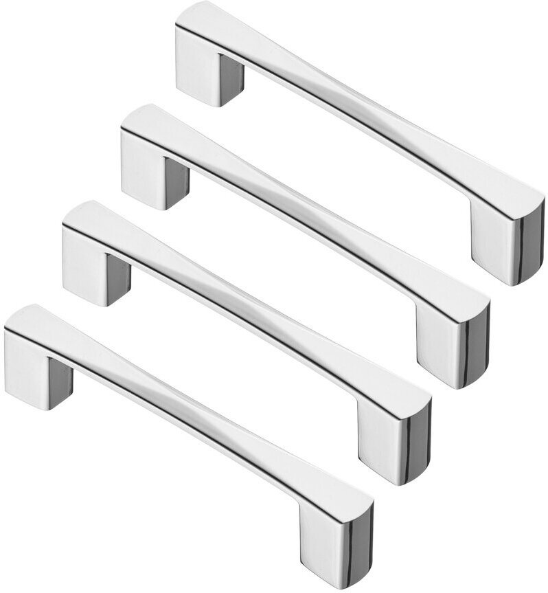 Комплект из 4 шт, ручка-скоба 96 мм S-4000-96, хром