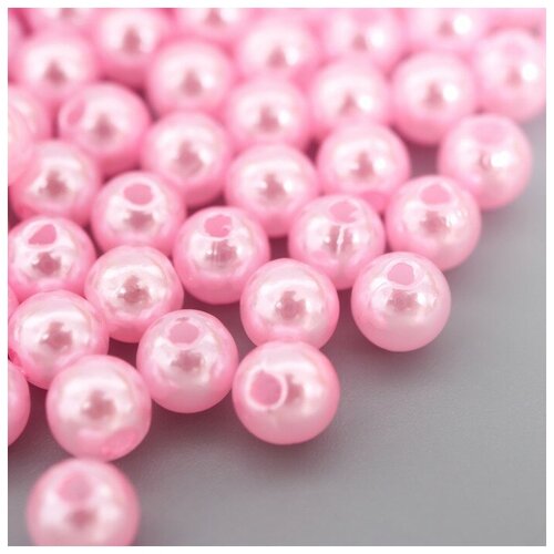 Бусины для творчества пластик Розовое кружево набор 200 шт d=0,6 см, 2 штуки