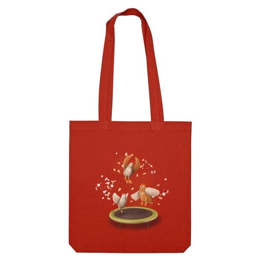 фото Сумка шоппер us basic, красный