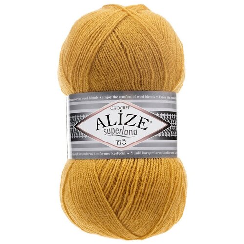 Пряжа ALIZE Superlana tig, 570 м*100 г, 02 шафран, 1 шт