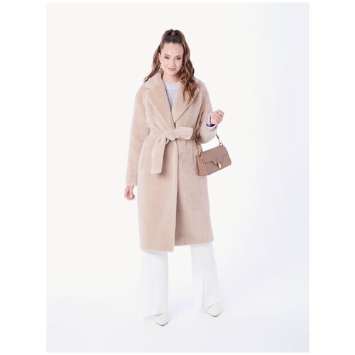 Пальто  Fidan демисезонное, силуэт прямой, размер 50, белый