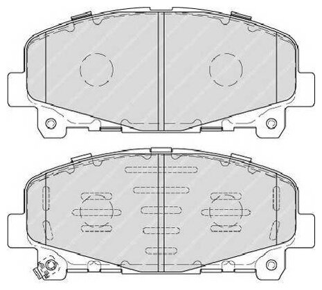 Передние колодки Ferodo FDB4270 с звуковым предупреждением износа