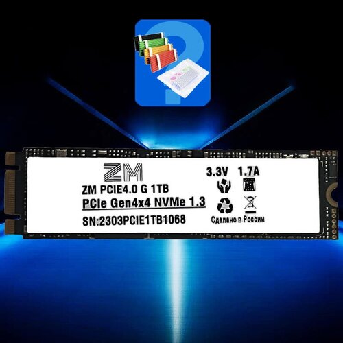 SSD 1TB m2 Nvme pcie 40 PRO TLC ZM 719900₽