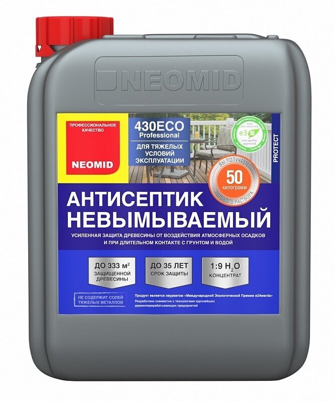 Neomid 430 Eco Невымываемый консервант для древесины (1 л)