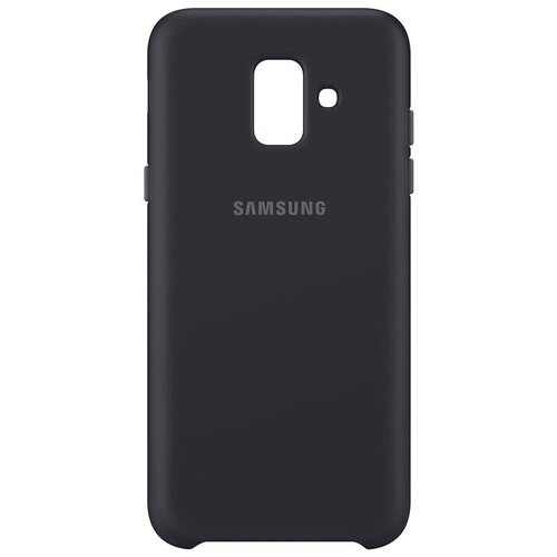 клип кейс samsung galaxy a6 dual layer cover black ef pa600cbegru Чехол Samsung EF-PA600 для Samsung Galaxy A6, черный