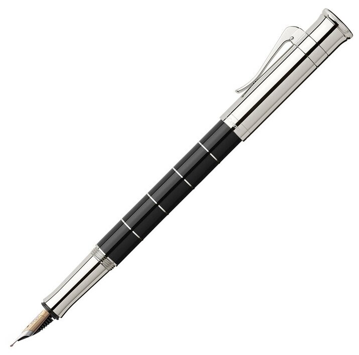 Ручка перьевая Graf von Faber-Castell "Classic Anello Black Extra Fine", подар. уп.