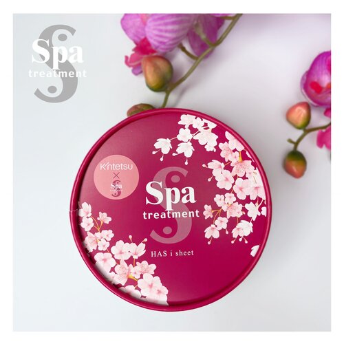 SPA Treatment HAS I sheet SAKURA лимитированная серия, антивозрастные патчи для глаз с экстрактом черники, пептидами, стволовыми клетками, 60 шт.