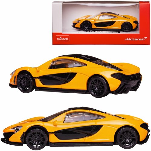 Машина металлическая Rastar 1:43 scale McLaren P1, цвет желтый (58700Y)