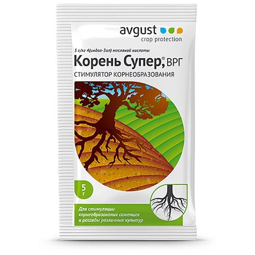 Стимулятор корнеобразования Корень Супер Avgust 5 г корень супер n50 5 г