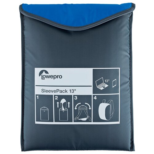 фото Сумка-рюкзак 13.0 lowepro sleevepack light blue-grey