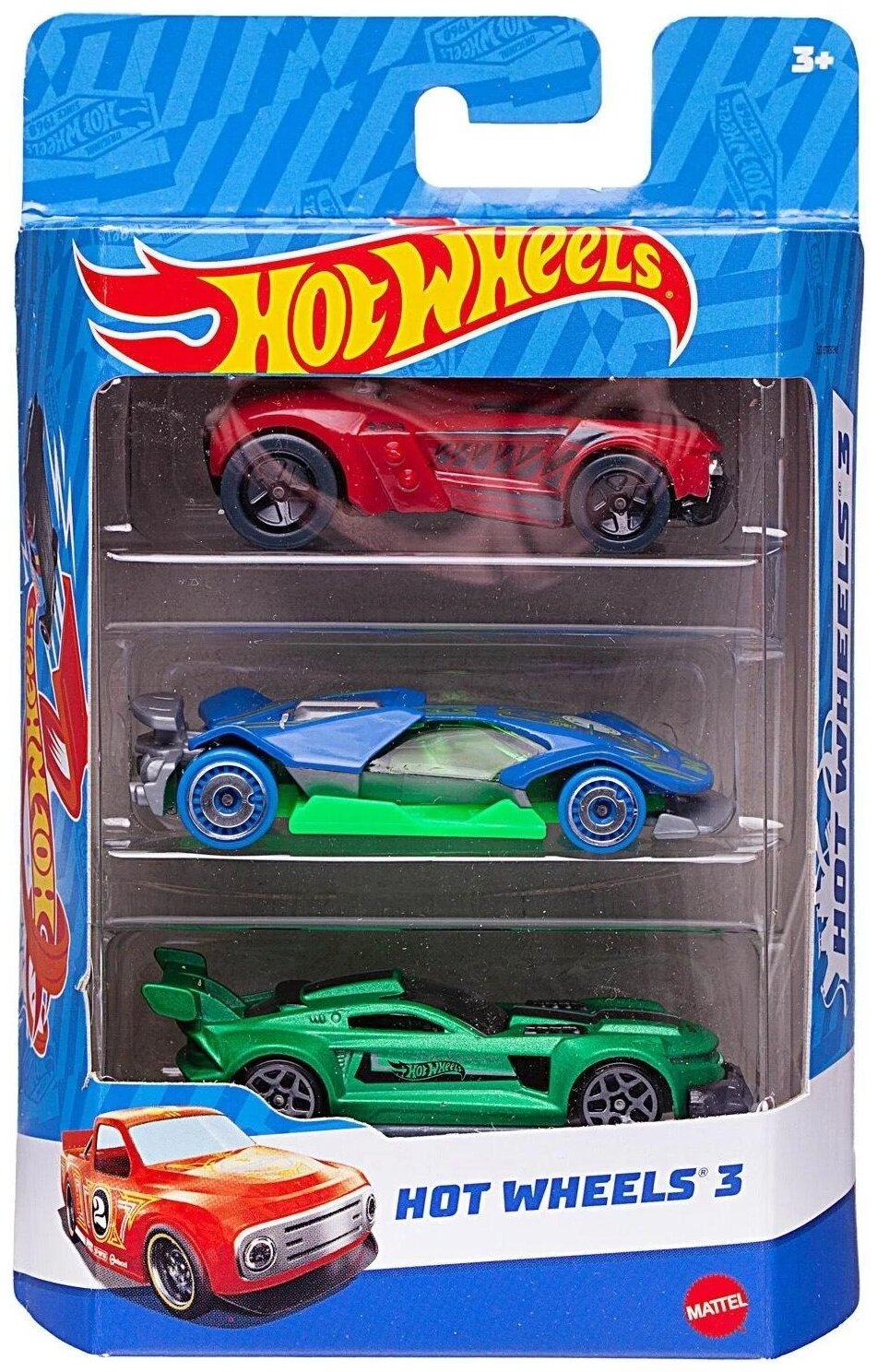 Набор машинок Mattel Hot Wheels, 3 машинки №1 (K5904/1)