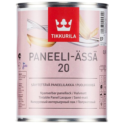 Tikkurila Paneeli Assa 20 бесцветный, полуматовая, 1 кг, 0.9 л tikkurila supi saunasuoja бесцветный полуматовая 1 кг 0 9 л