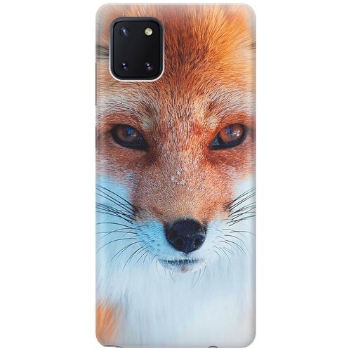 фото Силиконовый чехол на samsung galaxy note 10 lite / самсунг ноут 10 лайт с принтом "спокойный лис" gosso