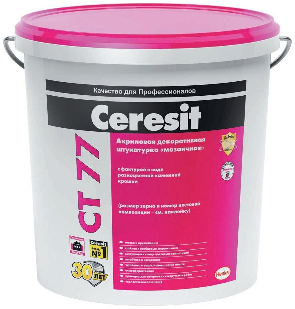 фото Декоративное покрытие Ceresit CT 77