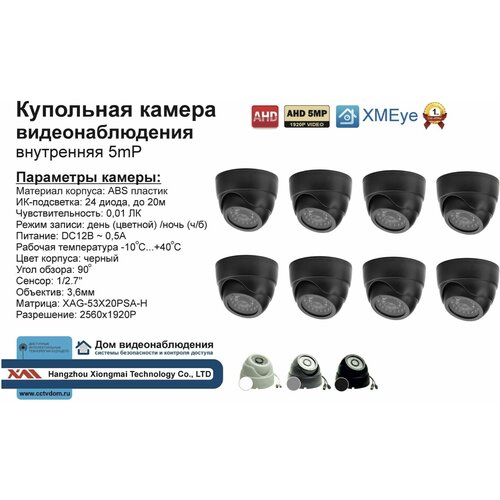 AHD камера видеонаблюдения 5мП 1332000₽