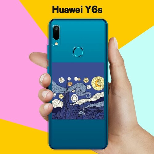 Силиконовый чехол Ночь на Huawei Y6s силиконовый чехол корги на huawei y6s