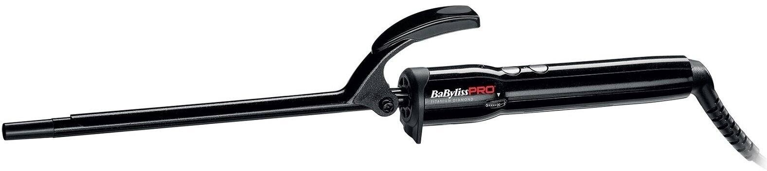 BABYLISS, Плойка Titanium Diamond, с терморегулятором, 10 мм, удлиненное полотно 190 мм BAB2470TDE