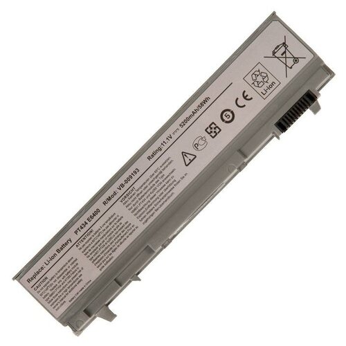 Аккумулятор для ноутбука Dell Latitude E6400, E6410, E6500, E6510, 5200mAh, 11.1V аккумулятор для dell latitude e6400 e6410 e6500 e6510 4400mah