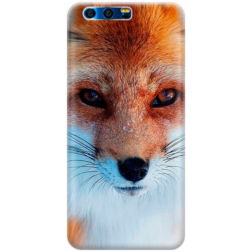 фото Силиконовый чехол на honor 9 / хонор 9 с принтом "спокойный лис" gosso