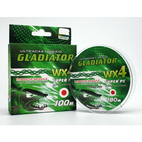 lodka gladiator a320 Плетеный шнур Gladiator 0,08мм зеленая 100м