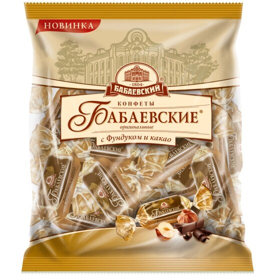 Конфеты Бабаевский Бабаевские Оригинальные с фундуком и какао 200 г