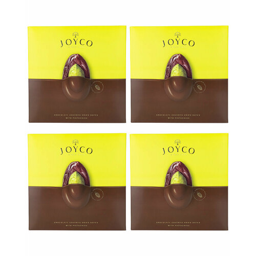 Шоколадные конфеты JOYCO Сухофрукт финика в шоколаде с фисташкой 190 гр. - 4 шт