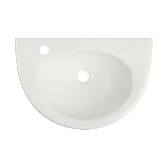 Раковина для ванной подвесная лзсф "Уют", ширина 500 мм, с отверстием под смеситель слева