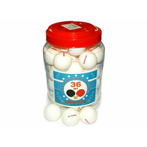 Шарики для настольного тенниса 36 шт в банке 955₽