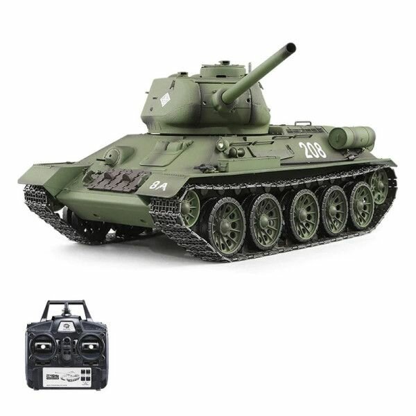 Радиоуправляемый танк Heng Long Russia T34-85 масштаб 1:16 2.4G - 3909-1Upg V7.0