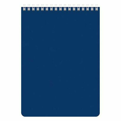 Блокнот А5 мягкая обложка на гребне 60л (Hatber) Синий арт 60Б5В1гр_12534. Количество в наборе 4 шт.
