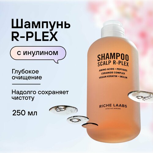 Шампунь для волос женский с инулином для глубокого очищения R-Plex RICHE Профессиональный бессульфатный шампунь для ухода за волосами